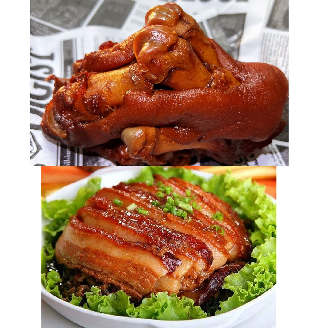 农家扣肉一碗 农家卤猪蹄一个（尝鲜款）
