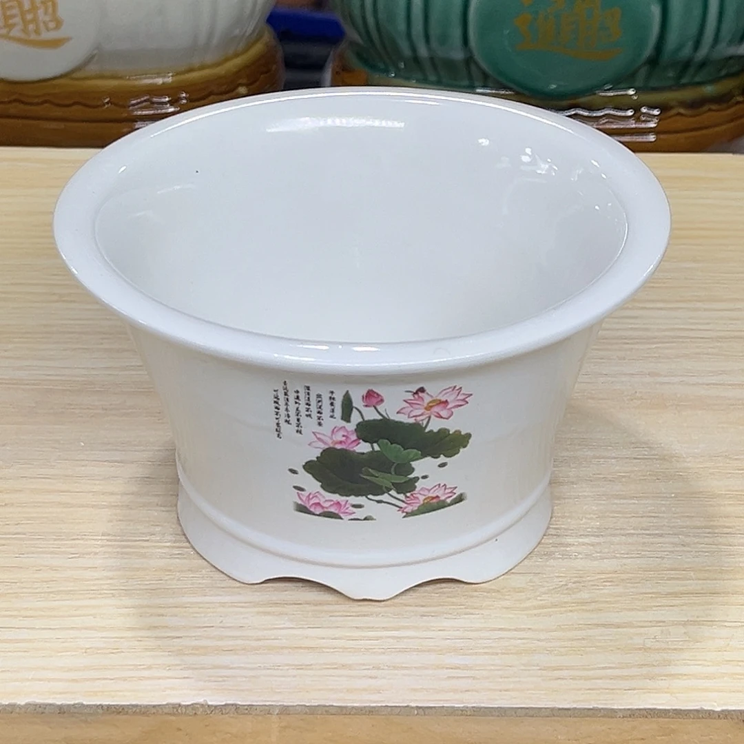 陶瓷绿植多肉微瑕花盆口径15*9