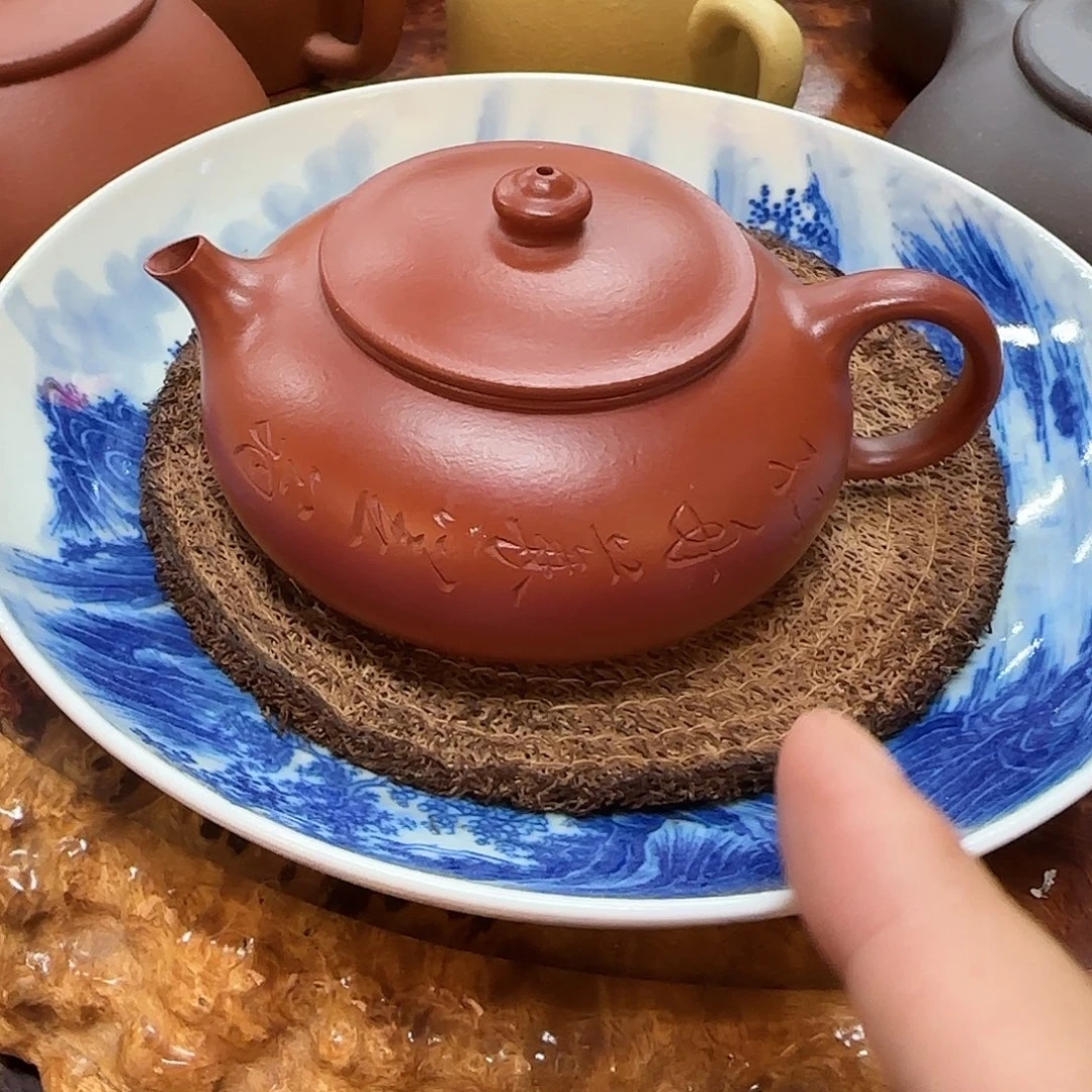 茶壶紫砂小煤窑朱泥寒江