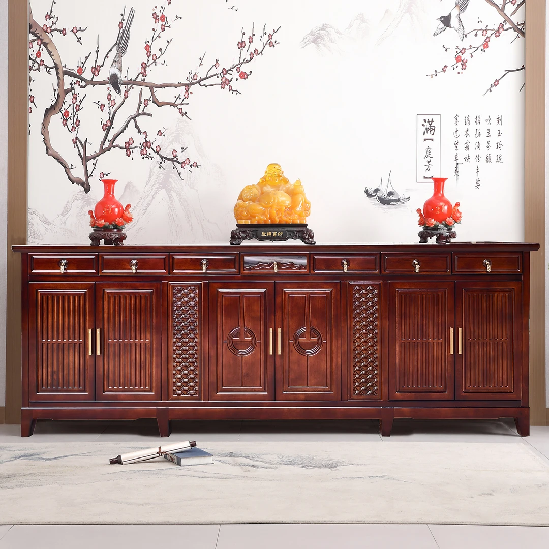 中式实木供桌家用神台中堂3米佛台柜财神爷供奉桌香案农村佛龛