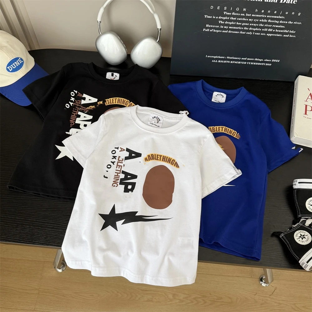 X072【霹雳闪电】时尚休闲百搭儿童短袖