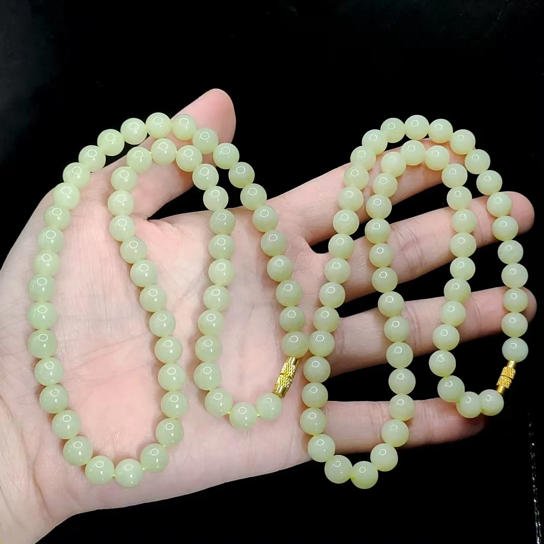 【龙龙严选】和田玉妈妈项链J38【多样性发其一】约8mm