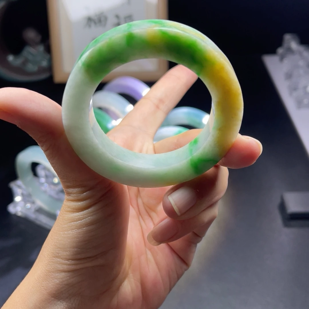定制翡翠未镶嵌天然翡翠A货手镯