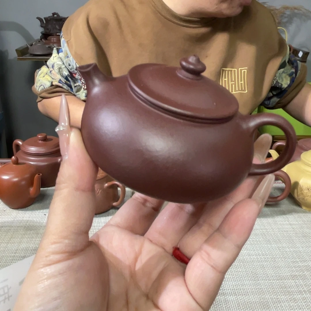 紫砂茶杯宜兴原矿紫砂精品手工