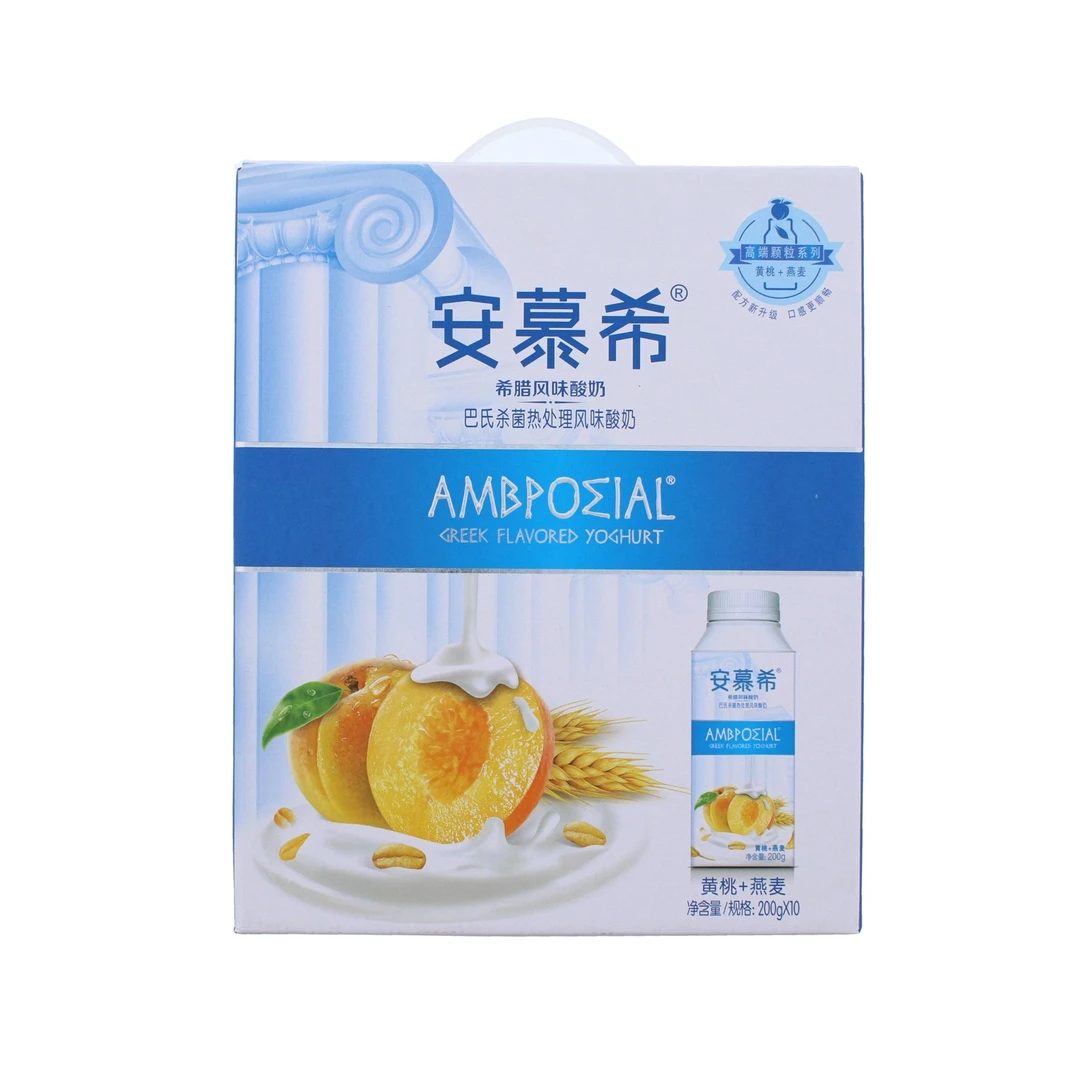 (临)安慕希风味酸奶黄桃燕麦味 2000ml(200ml*10盒)