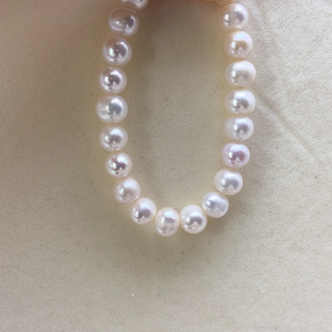 淡水珍珠手链银S925镶嵌