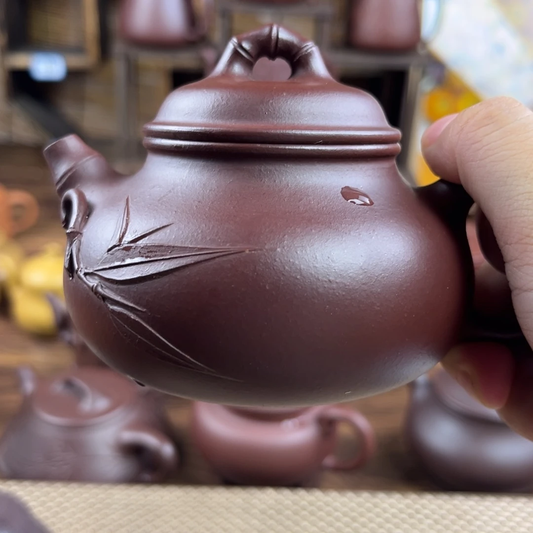 茶壶紫砂手工制作工艺精湛220cc