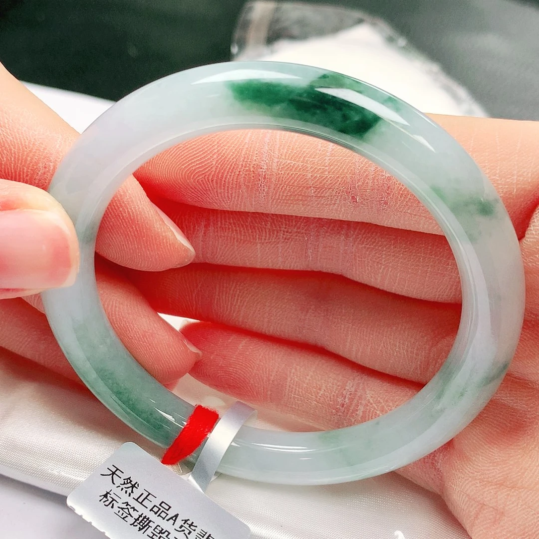 翡翠未镶嵌手镯缅甸天然A货翡翠