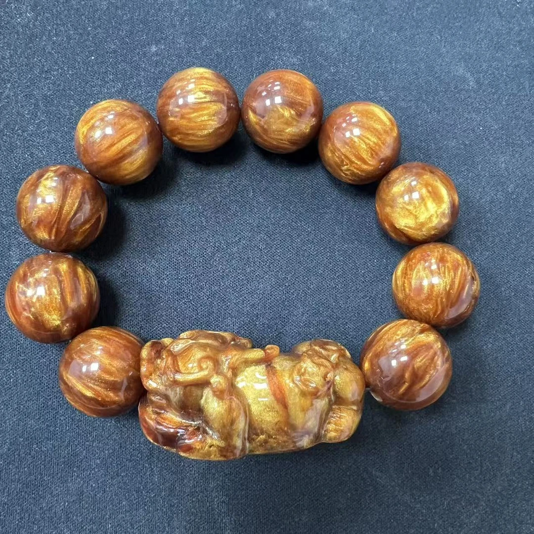 【无礼盒】金丝菩提精品手串YW185