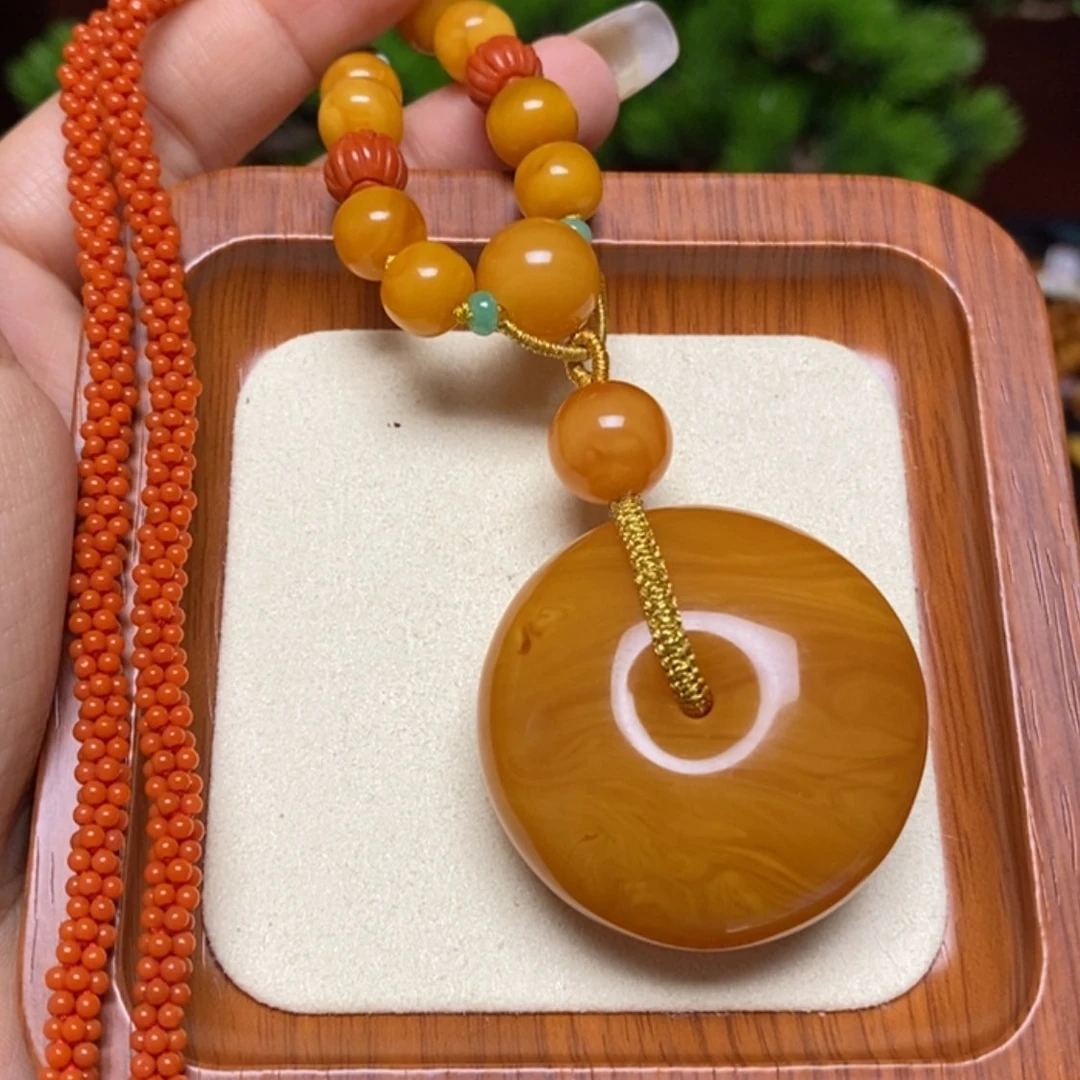 【闪购商品】蜜蜡颈饰未镶嵌项链