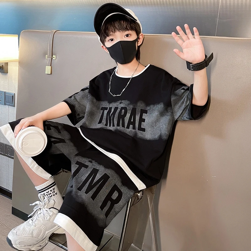 童装男童夏装套装2025新款夏款中大童休闲男孩酷帅儿童夏季短袖潮