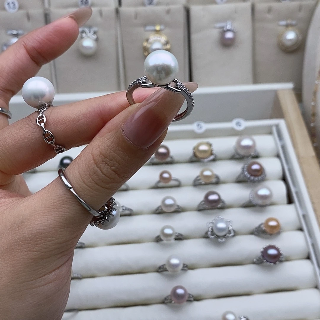 *****未镶嵌戒指淡水珍珠