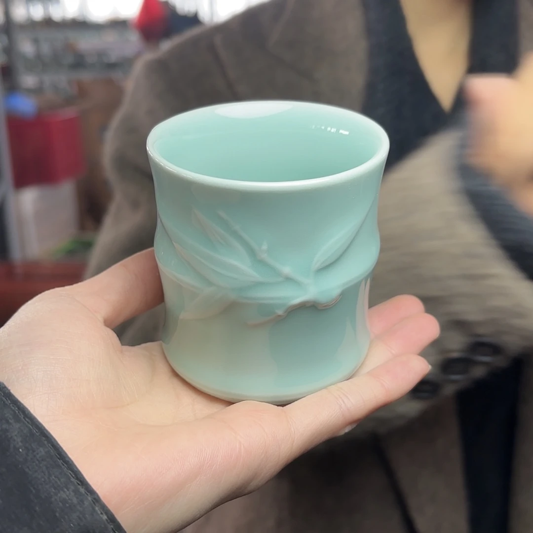 龙泉云间青瓷小米茶器