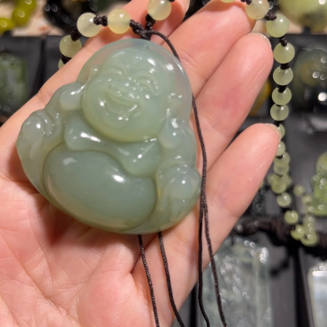 兴***阳蛇纹石玉未镶嵌吊坠(不含链)