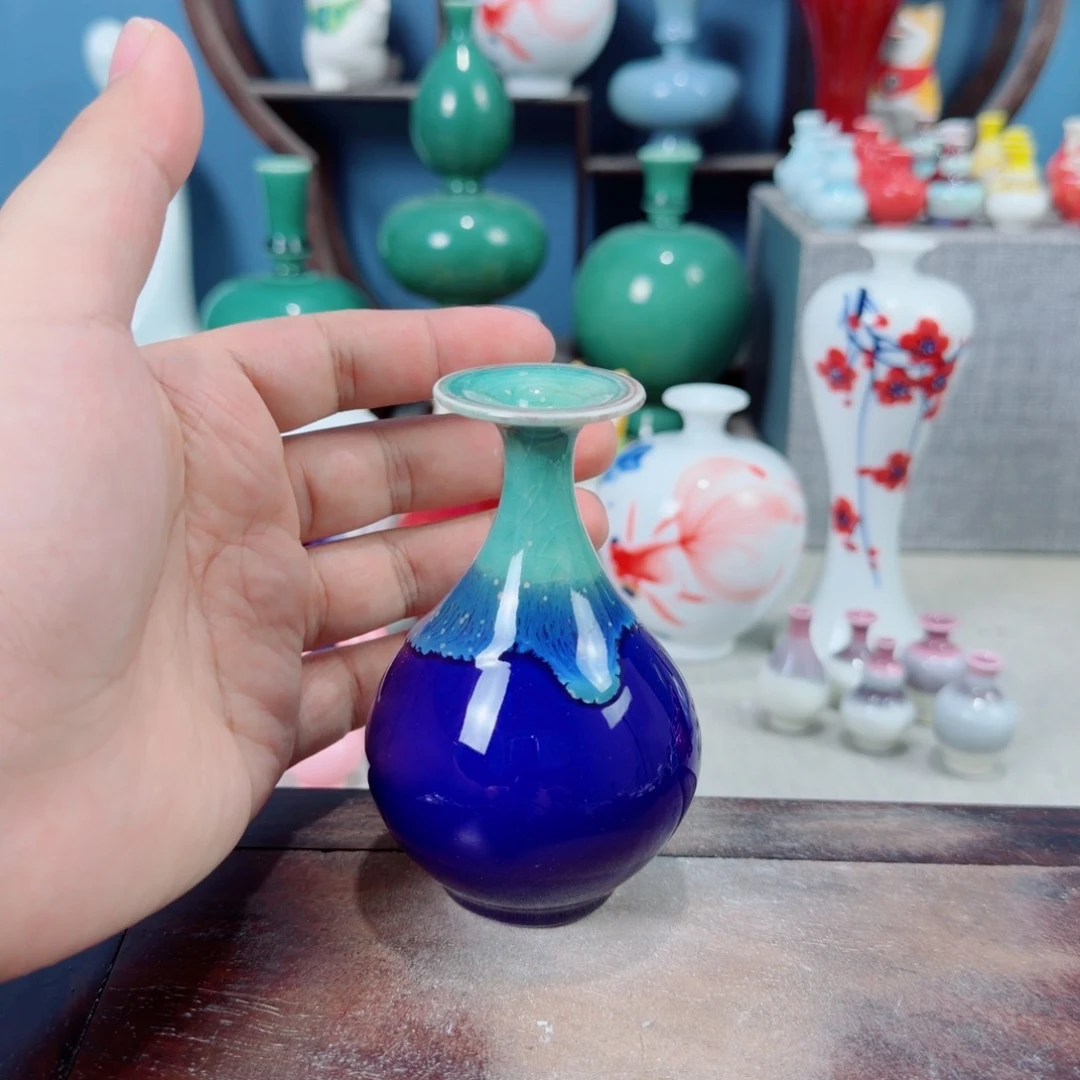 陶瓷手工小花器摆件
