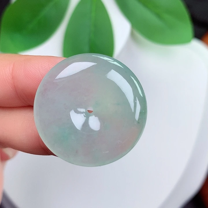 颈饰未镶嵌翡翠平安扣 27x5.4mm