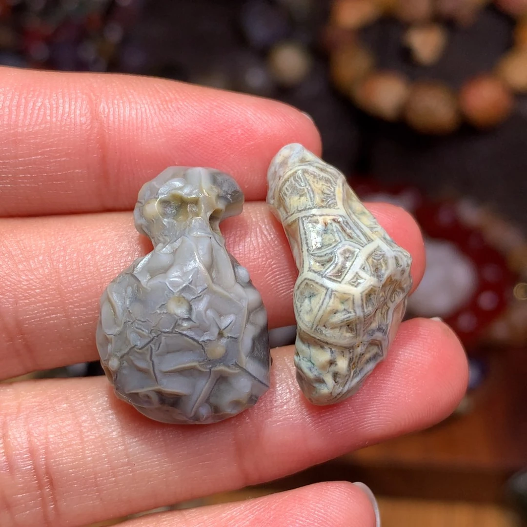 未镶嵌玛瑙/玉髓珠宝半成品