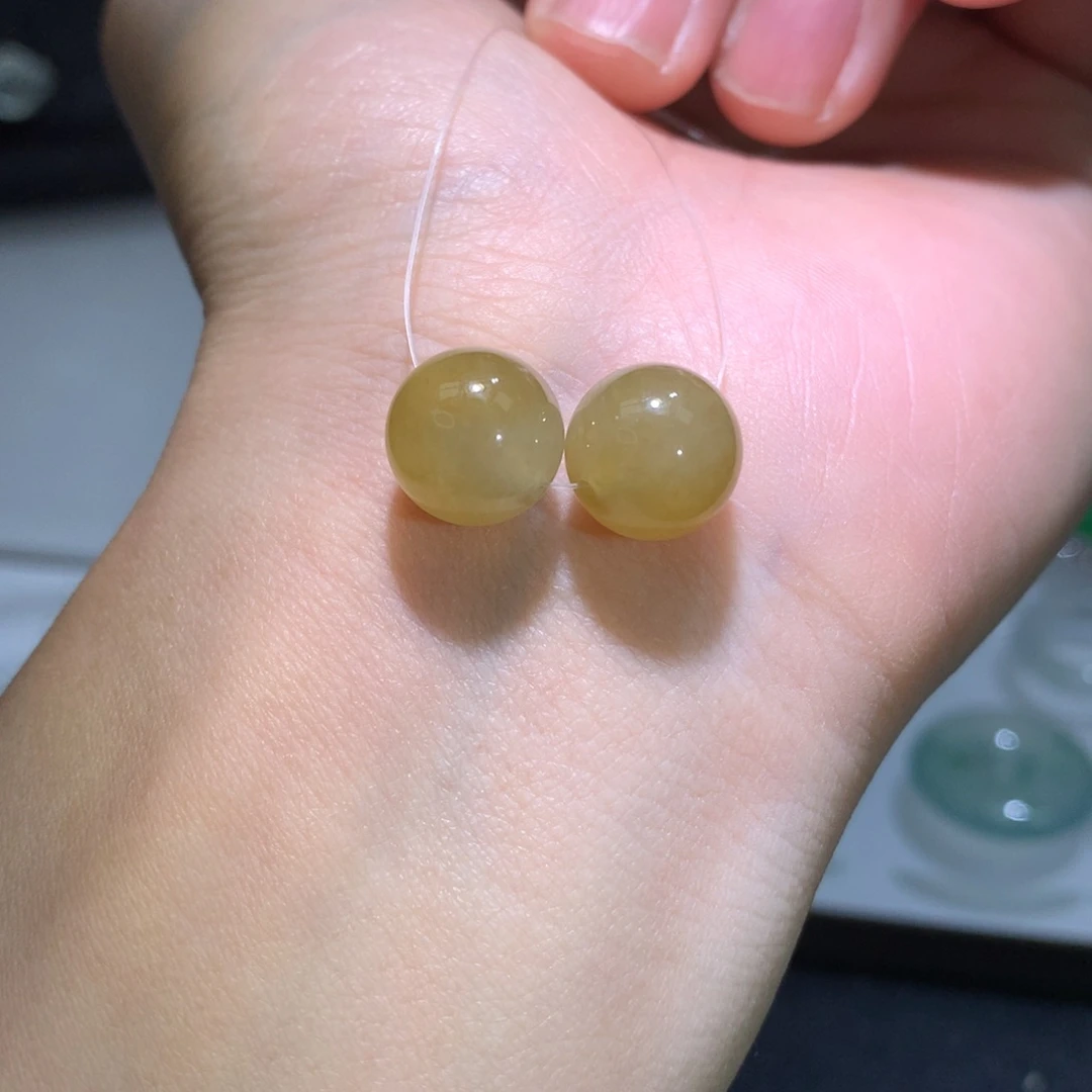 翡翠散珠冰黄翡翡翠
