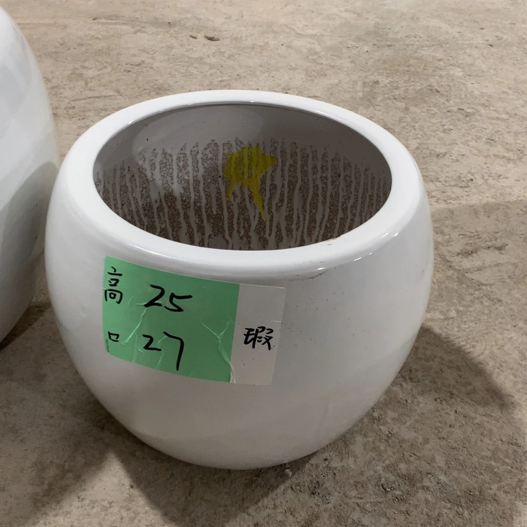 微瑕高温陶瓷花盆