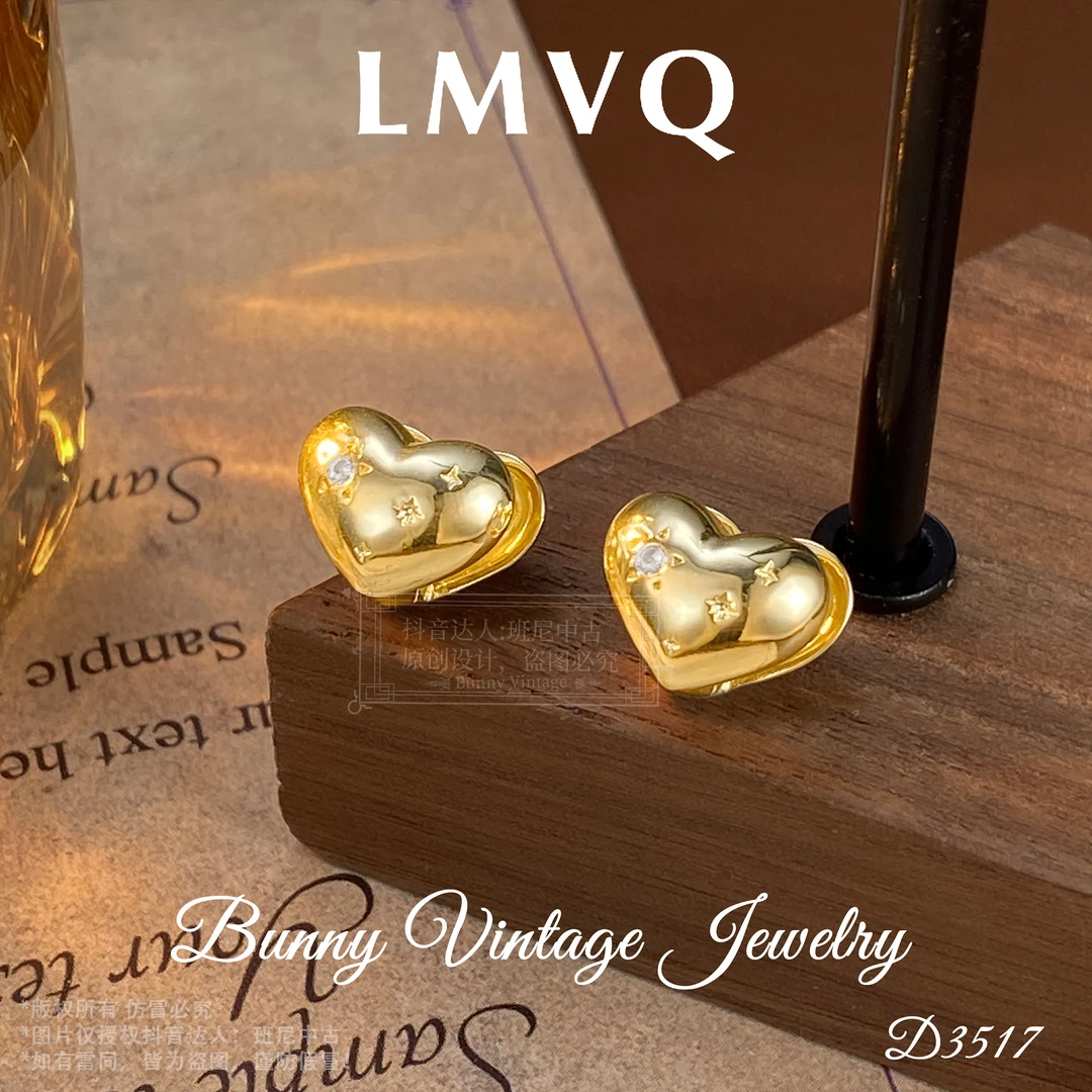 镀K金D3517 法★【星光甜心】春LMVQ 罗曼维奇限定耳扣