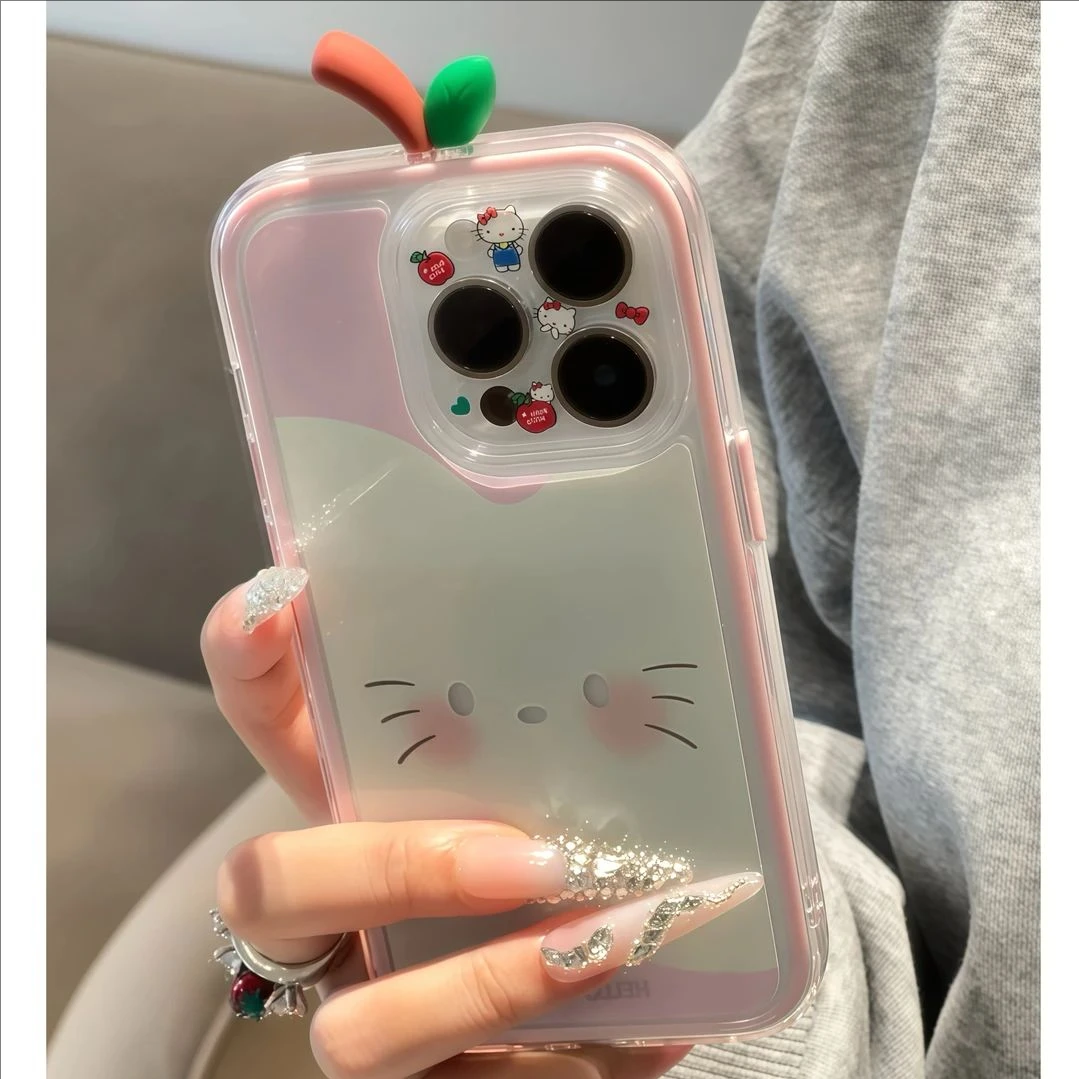 ins小众趣味苹果kitty猫壳适用苹果15/16简约小米/华为/荣耀/oppo