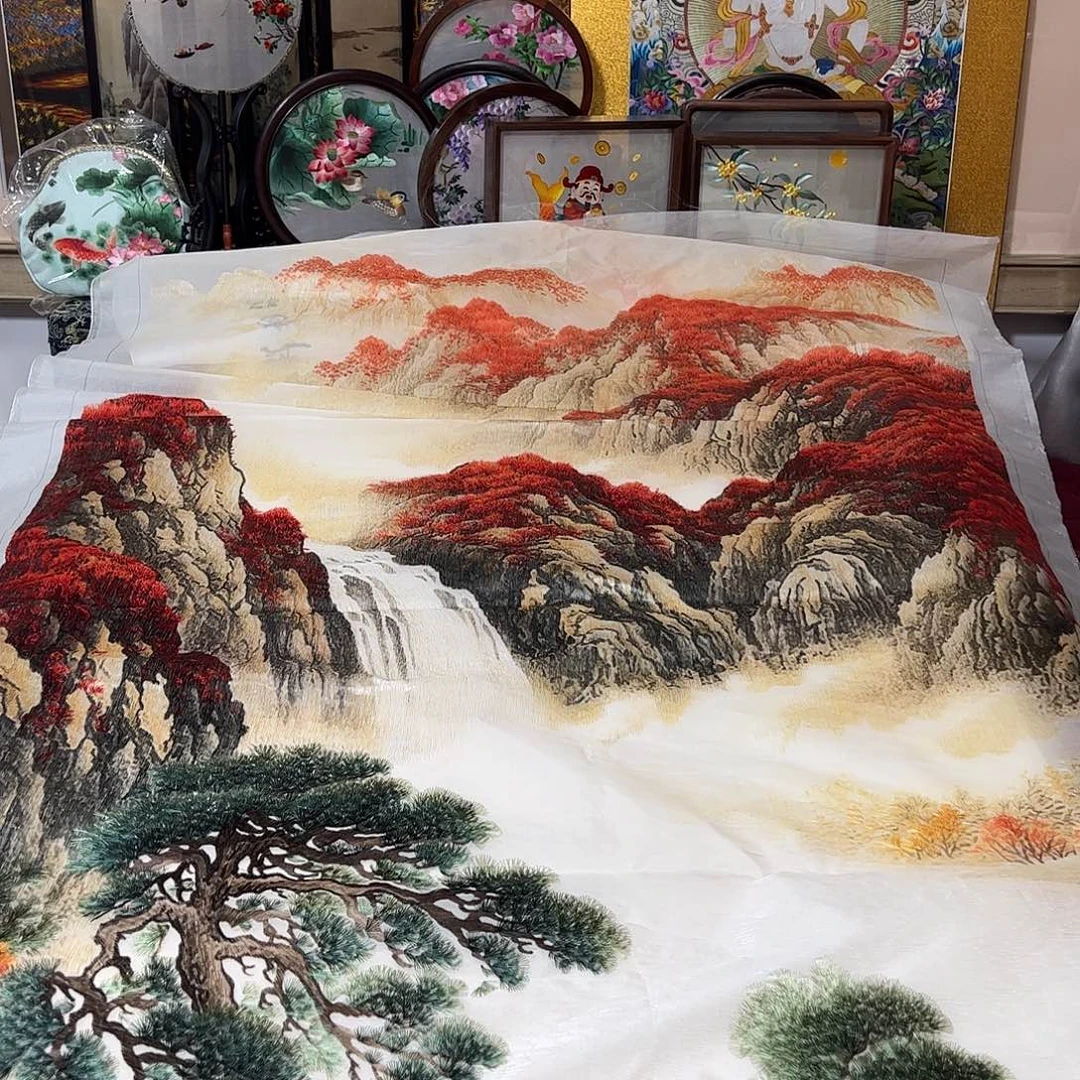 蜀***綉刺绣纯手工刺绣画