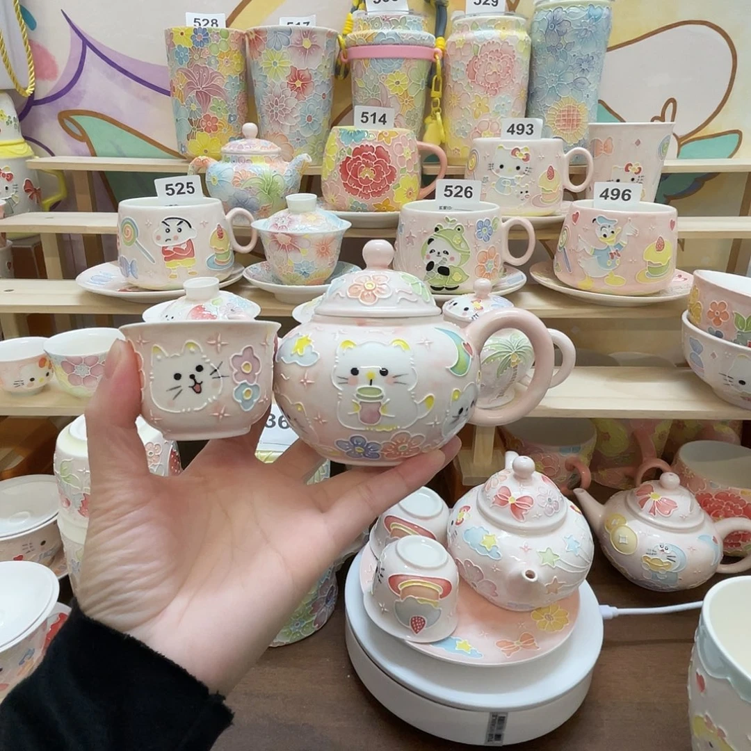 瓷片微瑕玉泥茶壶主人杯307号号