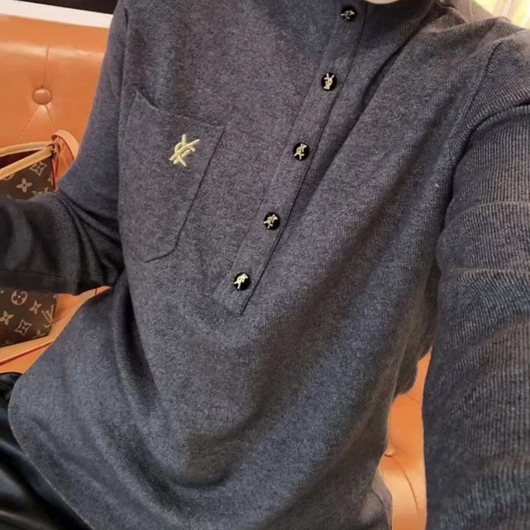 秋冬百搭时尚半高领打底衫女修身显瘦上衣长袖套头气质