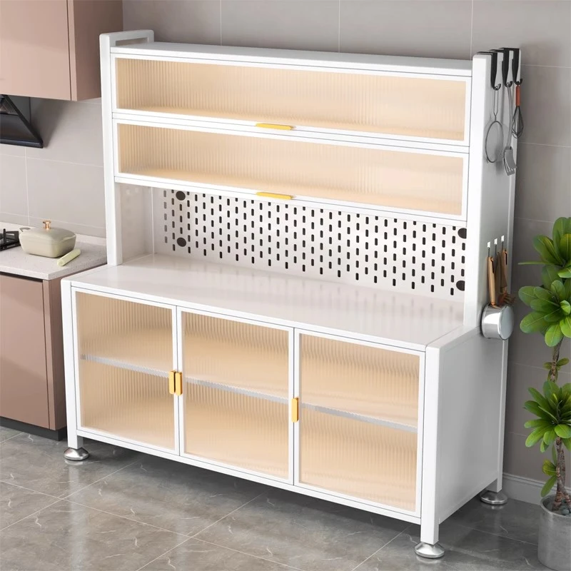 大容量落地加厚餐边柜厨房置物架多层收纳柜靠墙橱柜多功能储物柜