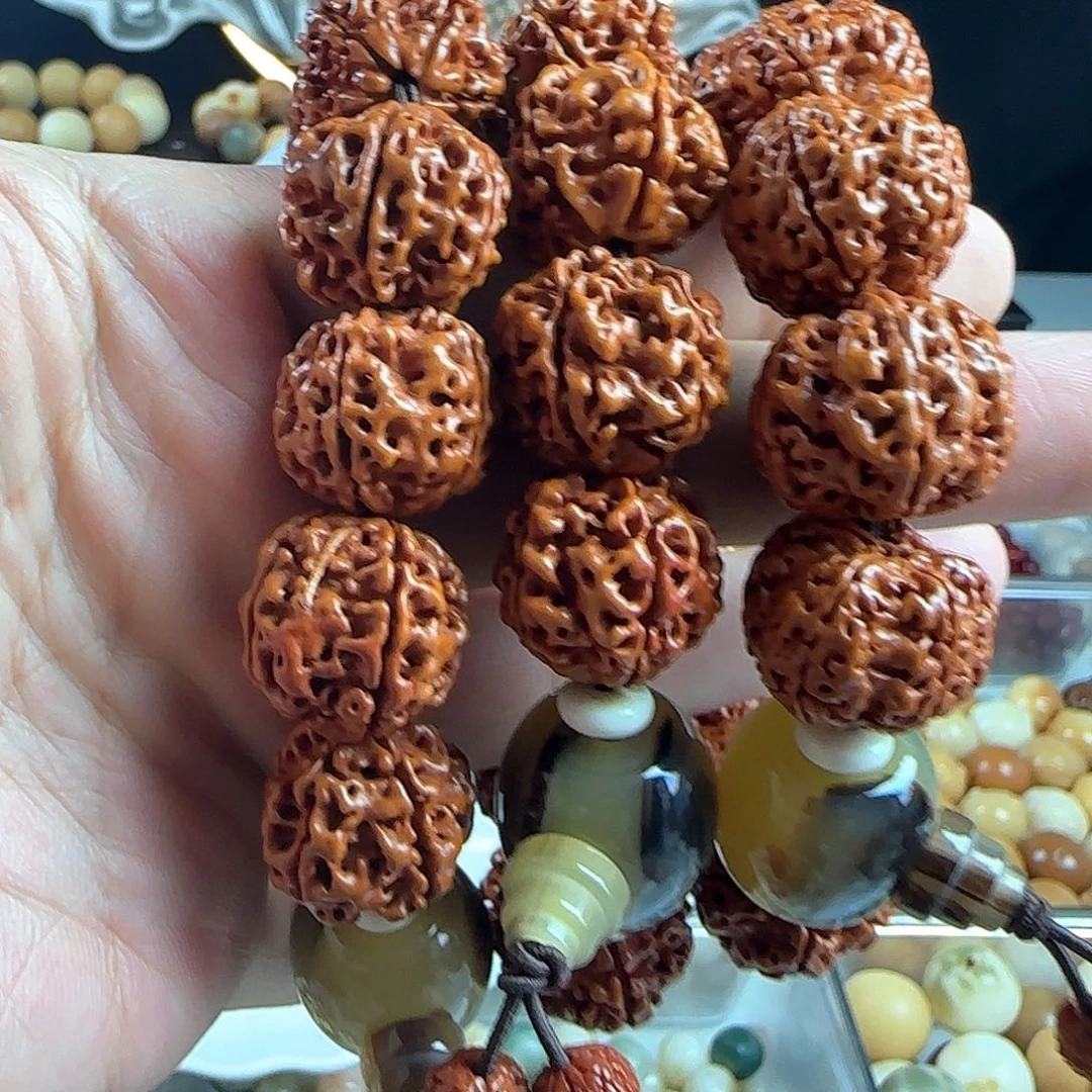 菩提根/象牙果手串卡19金刚手串一条