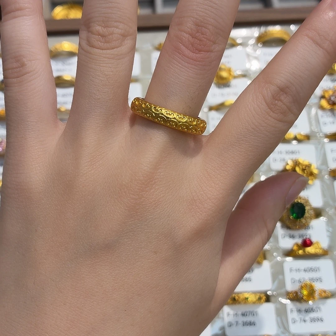 铜合金3565卡7码强保色发 1 个壹笔壹戒指