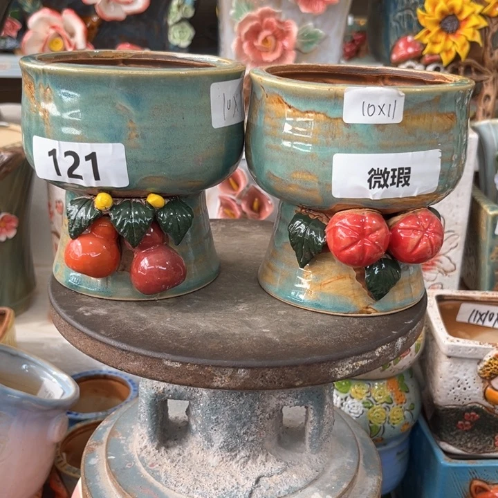 紫砂花盆粗陶材质多肉花盆