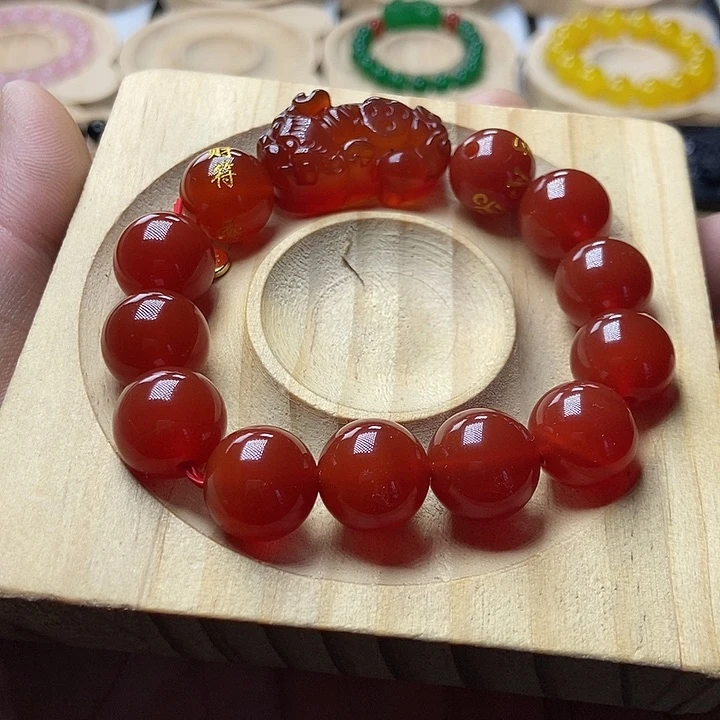 玛瑙/玉髓手链未镶嵌聆****音