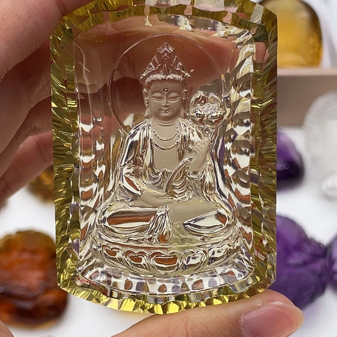 水晶颈饰未镶嵌定制吊坠大势至