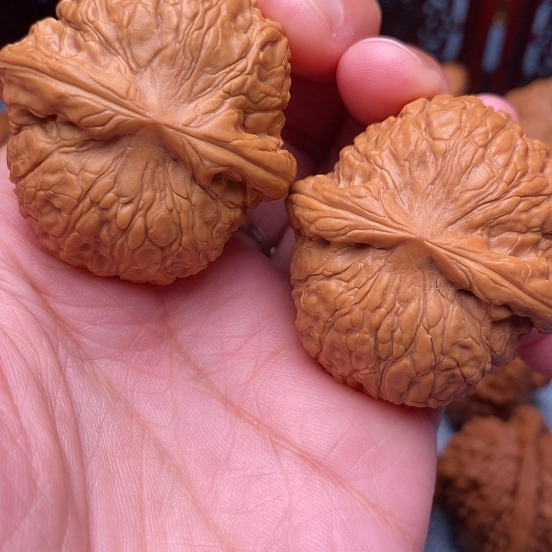 棠***棠文玩核桃把件毕业全品乾隆磨40尺