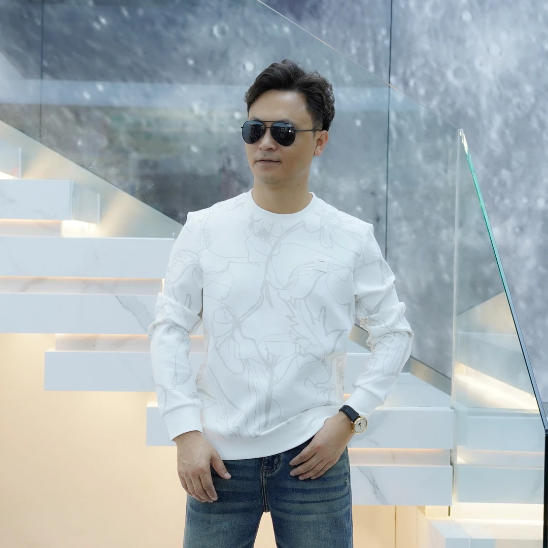 【汇佳服饰】ZB0004-0008秋季轻奢欧版时尚休闲潮流长袖圆领卫衣