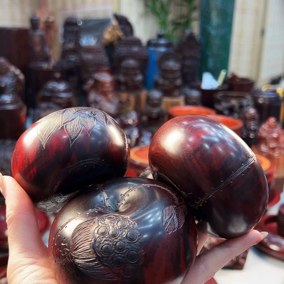 静***玩小叶紫檀印度小叶紫檀大扣子