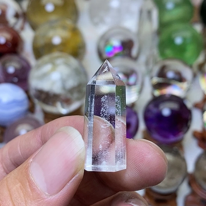 水晶白水晶柱子未镶嵌