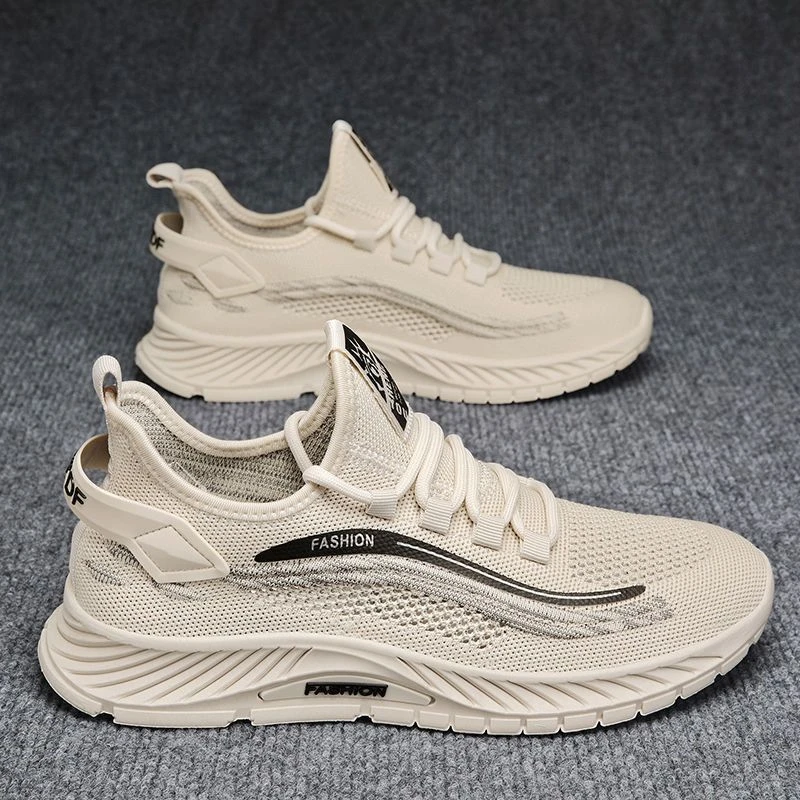 2025男鞋夏季休闲运动网鞋男士轻便夏天透气薄款飞织网面潮鞋