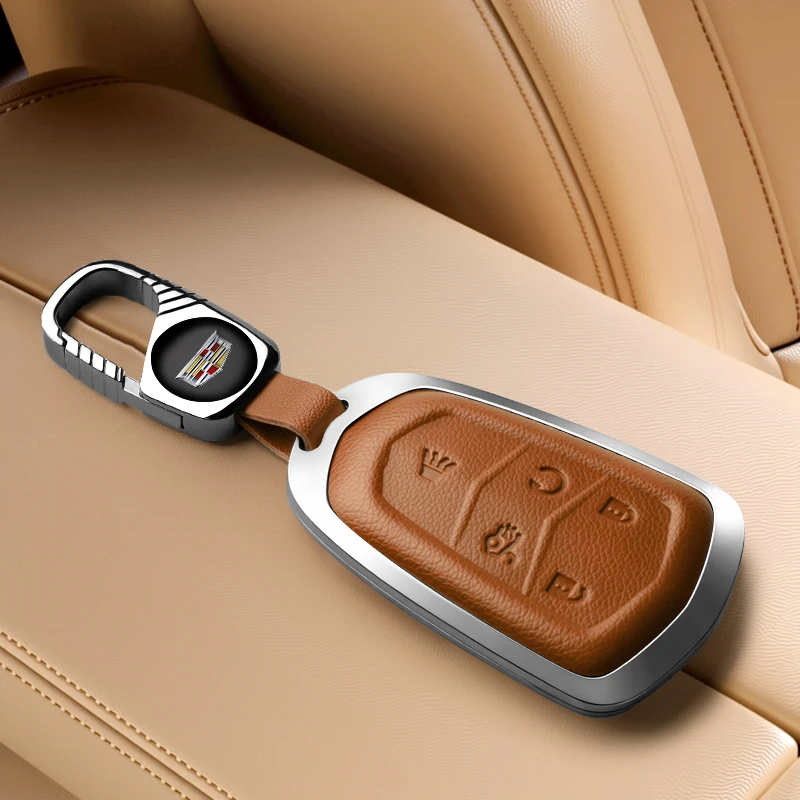 适用于凯迪拉克XT5 XT6 CT4 CT5 CT6真皮钥匙保护套钥匙包