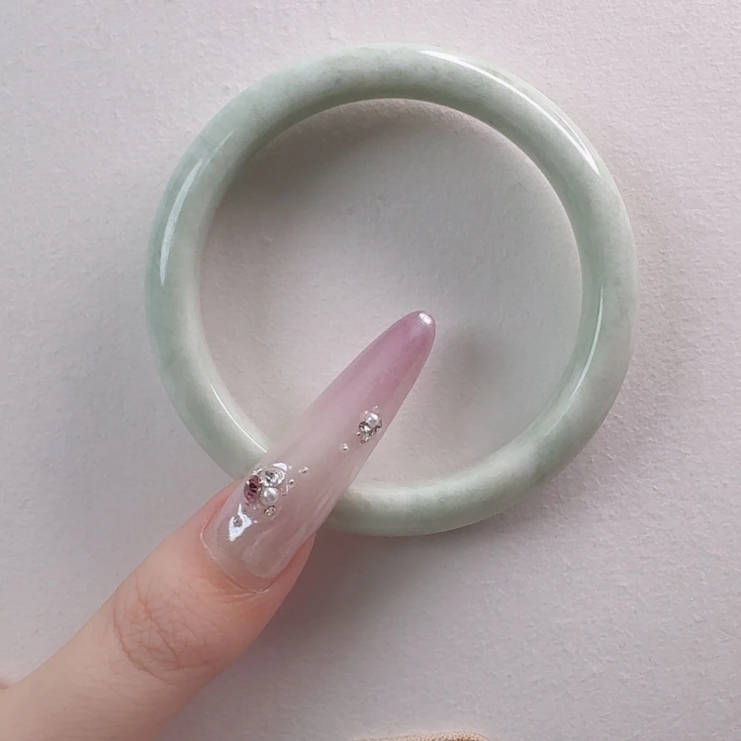 程***程蓝田玉（蛇纹石化大理石玉）手镯未镶嵌