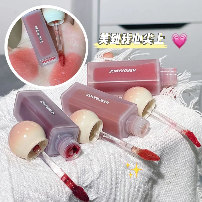 HERORANGE~水光镜面唇釉纯欲素颜显白滋润保湿水润嘟嘟玻璃唇彩