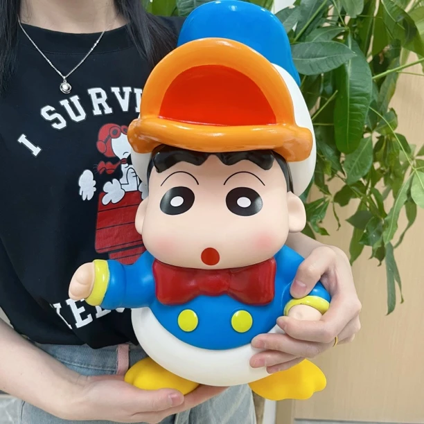 40cm唐老鸭小新潮玩手办优质版本收藏生日礼物蜡笔小新潮玩物品