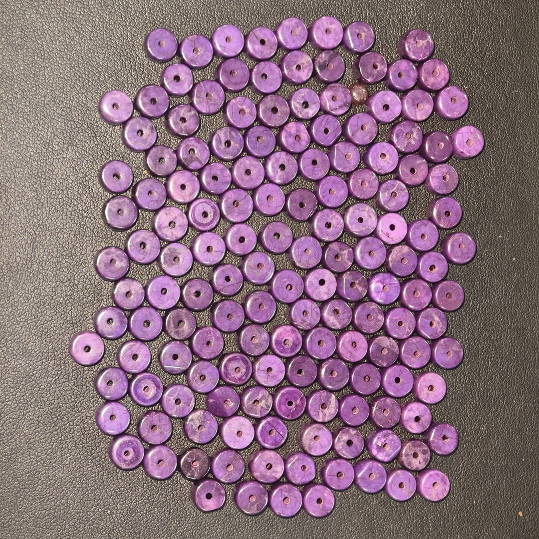 【世 · 舒】  老油丝绒紫直切单珠散珠   多样性发货SJL-270