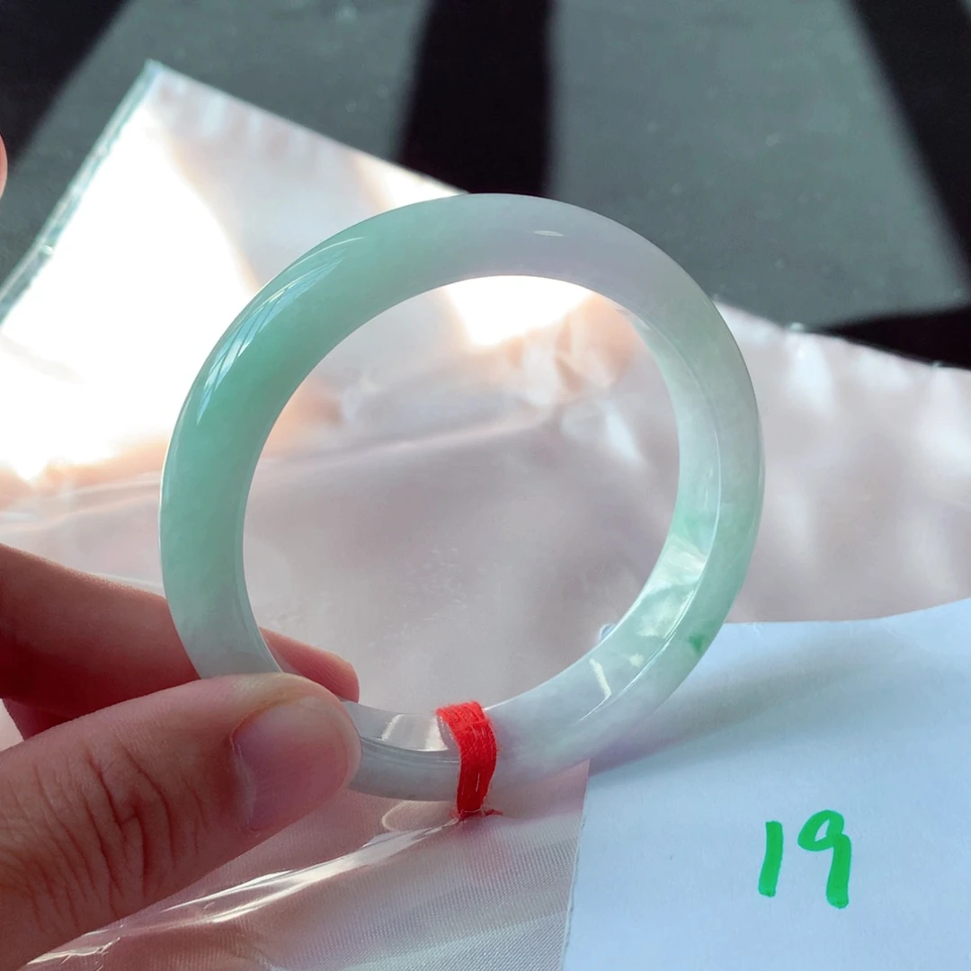 未镶嵌手镯翡翠缅甸天然A货翡翠手镯55.6