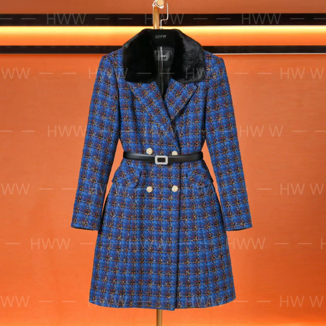 LL/90白鹅绒含羊毛袖子有绒潮流时尚气质收腰羽绒服DHZFF407196