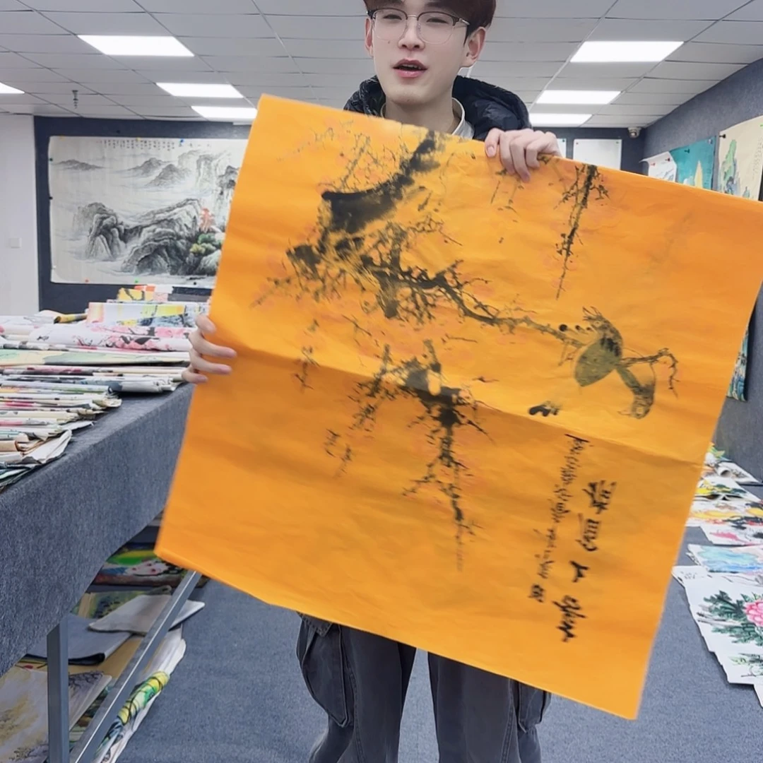 国画作品小姐姐放漏中