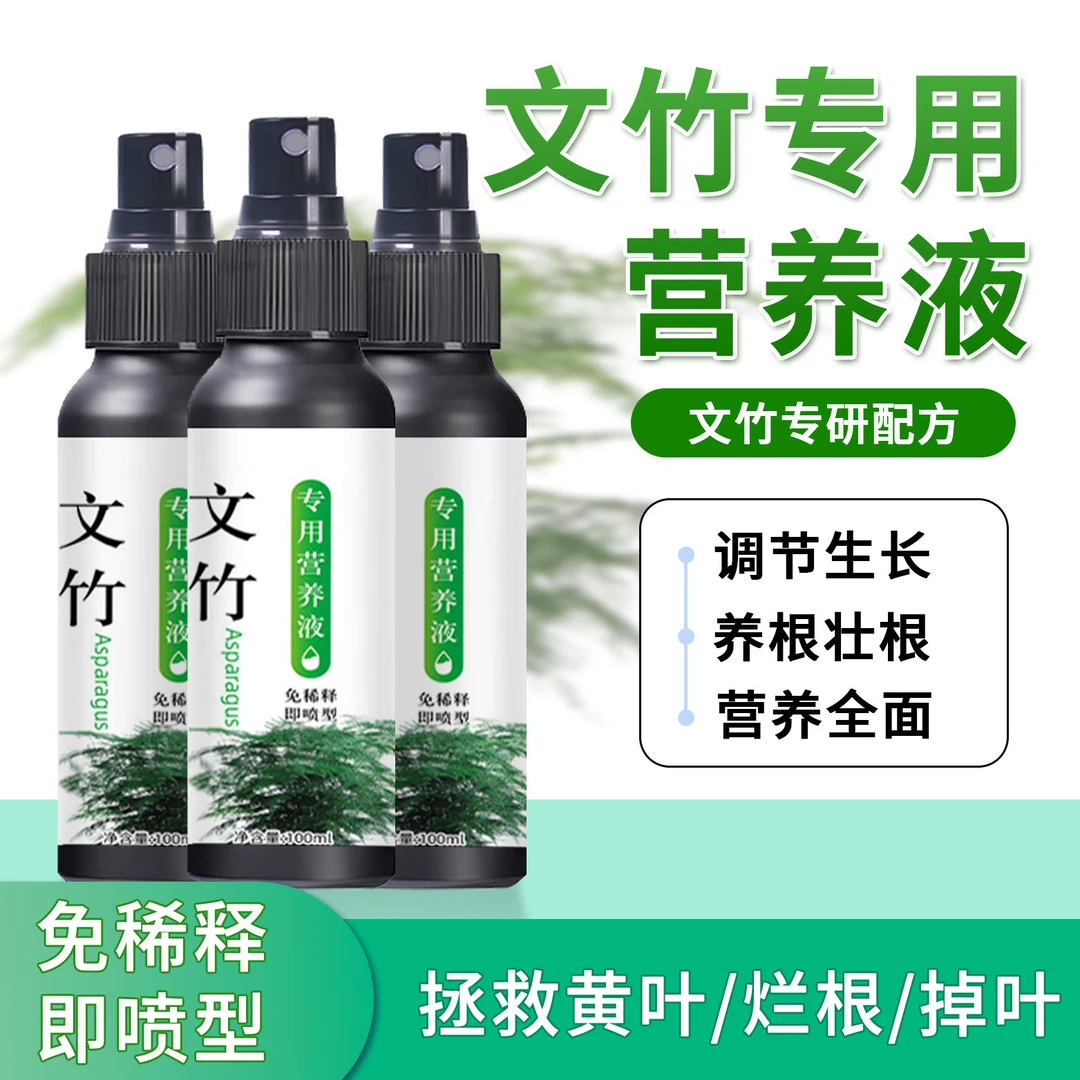 文竹营养液富贵竹农资专治叶子发干枯免稀释生长专用肥