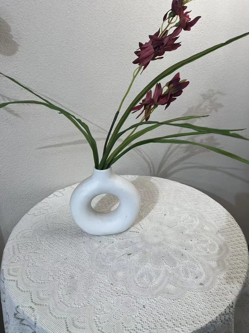 高品质仿真花假花甜甜圈小惠兰小清新艺术插花高级成品逼真