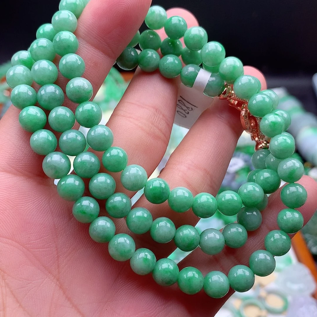 翡翠挂件未镶嵌项链